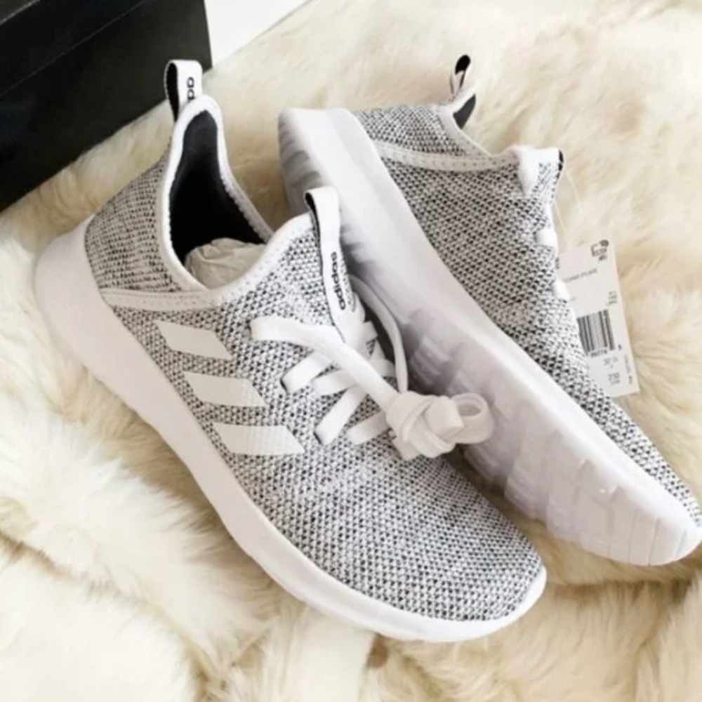 adidas gray cloudfoam trainers 🌼